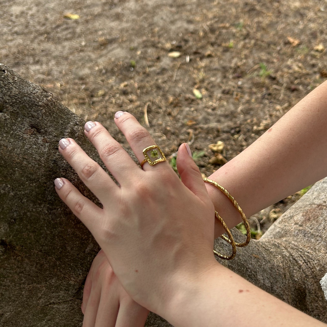 Anillo Papiro Verde