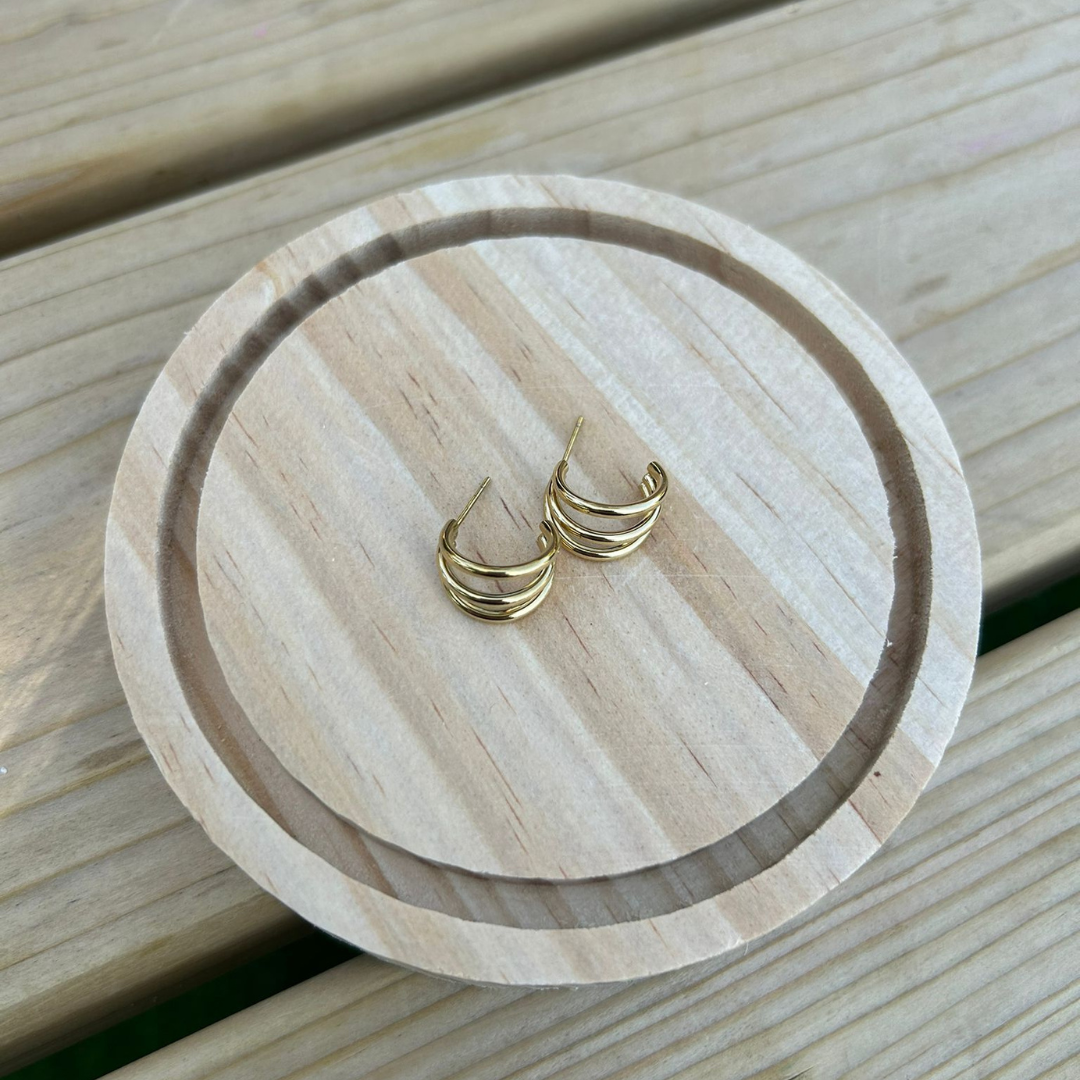 Pendientes Hemisfèric Dorado