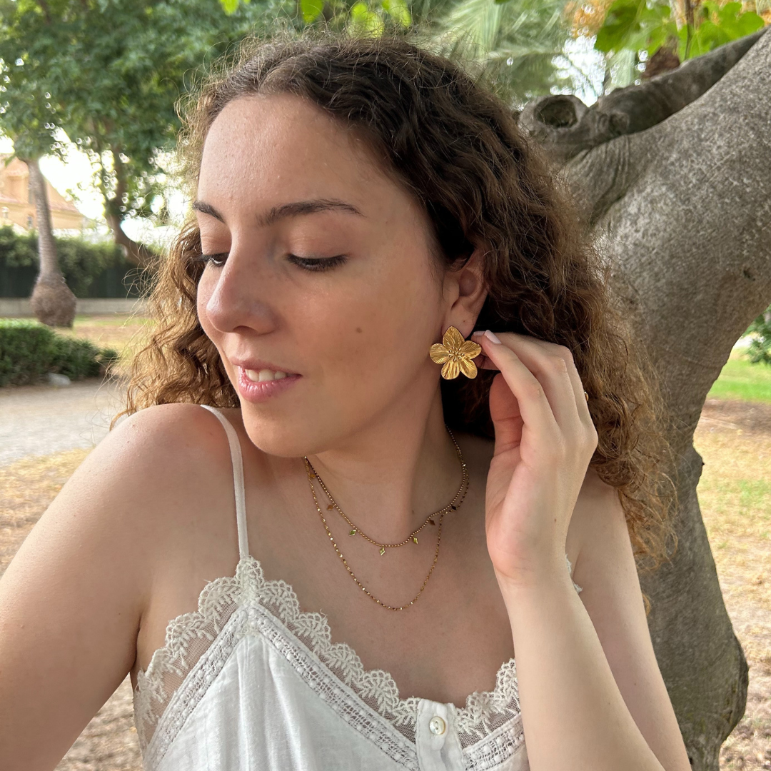 Pendientes Flor Medianos