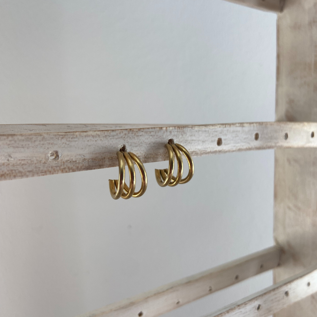 Pendientes Hemisfèric Dorado
