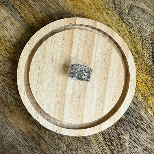 Anillo Olivo Plateado