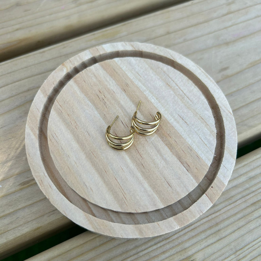 Pendientes Hemisfèric Dorado